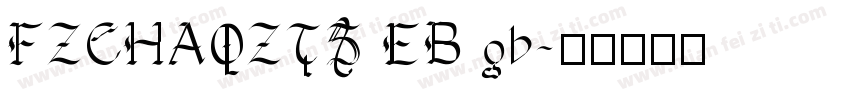 FZCHAOZTS EB gb字体转换